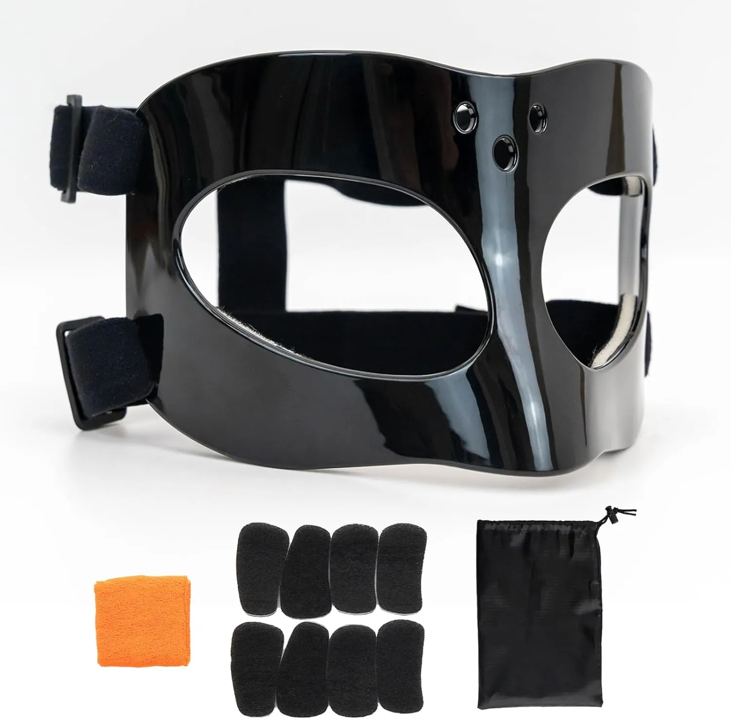 Nose Mask Nose Guard for Softball Basketball Face Mask Nose Protector Mask Nose Guard for Broken Nose Black Clear Face Mask Nose Mask for Nose Protect for Youth Teenagers Men Women