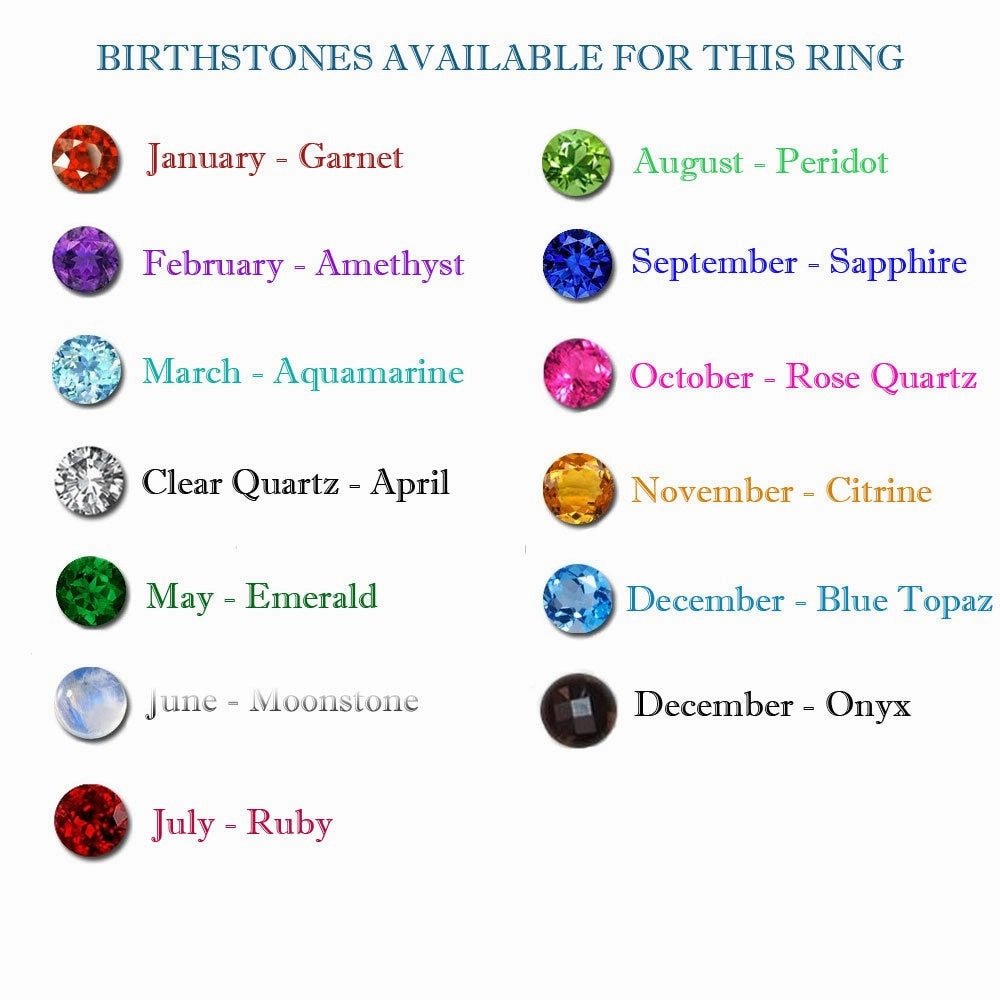 October Birthstone East-West Oval Rose Quartz Simple Stackable Ring