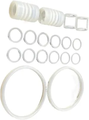 One Bag 18 Pieces Sealing Rings Tubes Parts Silicone Circle Gaskets Accessories Replacement,Compatible for BQL818T Soft Ice Cream Machines Kitchen Appliance Accessories