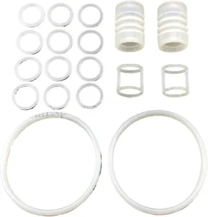 One Bag 18 Pieces Sealing Rings Tubes Parts Silicone Circle Gaskets Accessories Replacement,Compatible for BQL818T Soft Ice Cream Machines