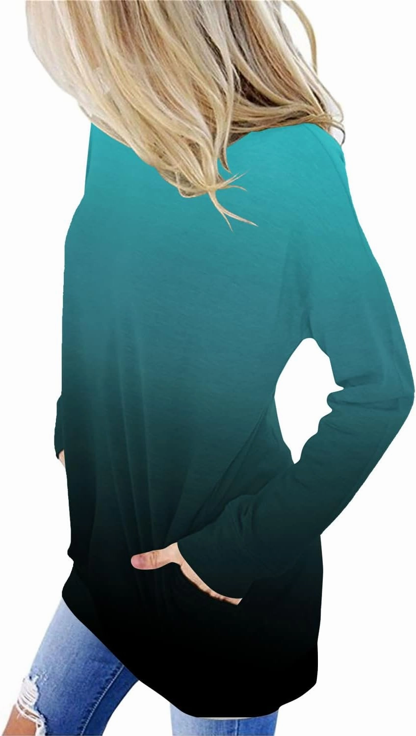onlypuff Women's Pocket Shirt Graphic Tunic Tops Sweatshirts
