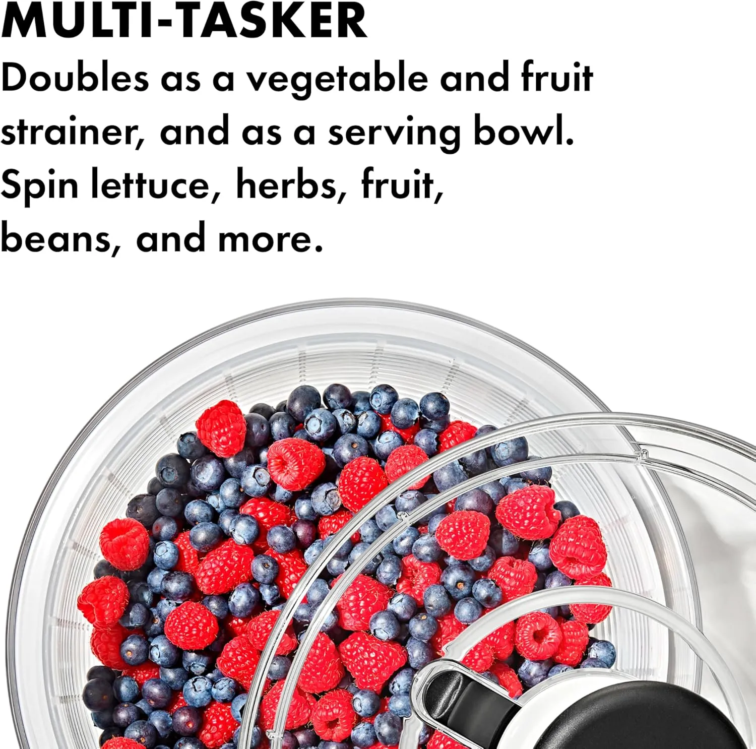 OXO Good Grips Large Salad Spinner - 6.22 Qt., White
