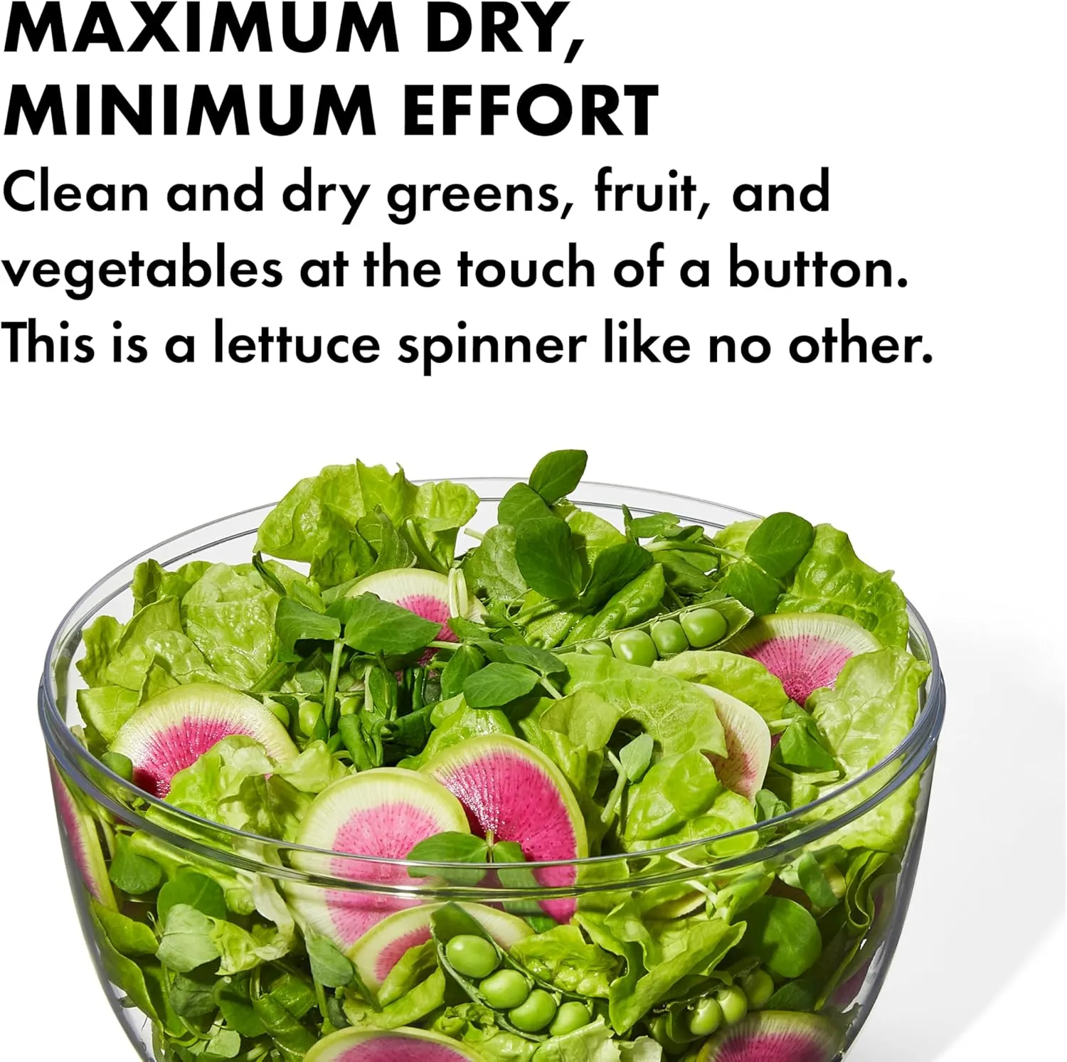 OXO Good Grips Large Salad Spinner - 6.22 Qt., White