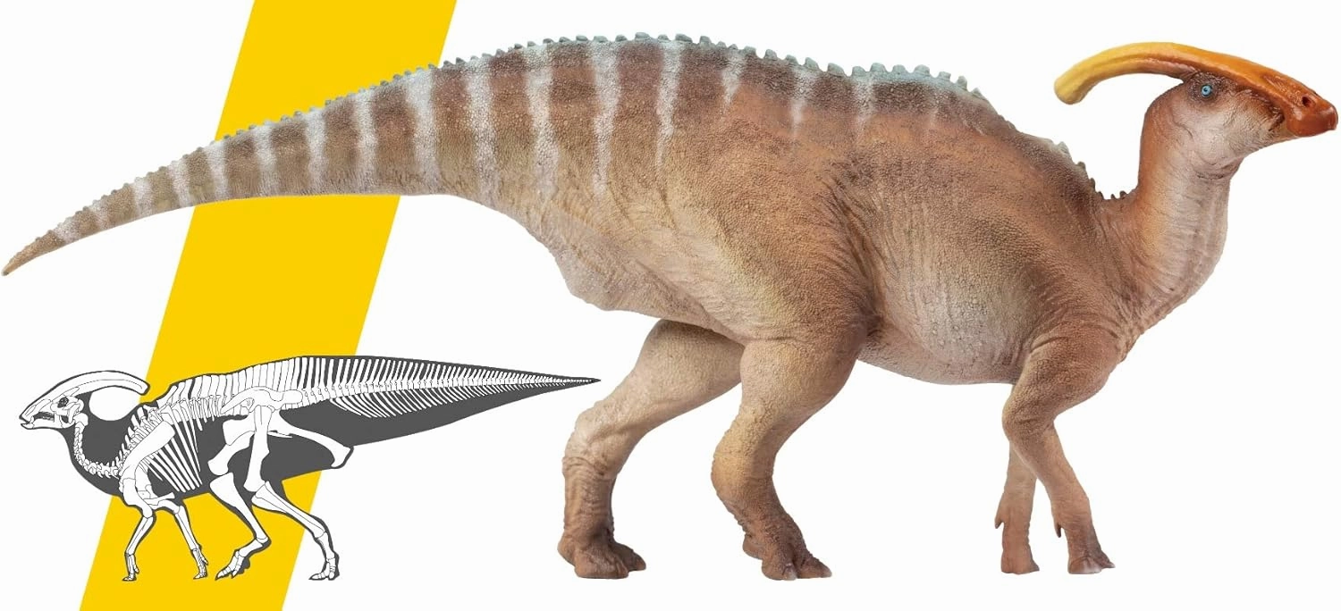 Parasaurolophus Wyatt Figure Realistic Hadrosauridae Dinosaur PVC Animal Model Decoration Gift