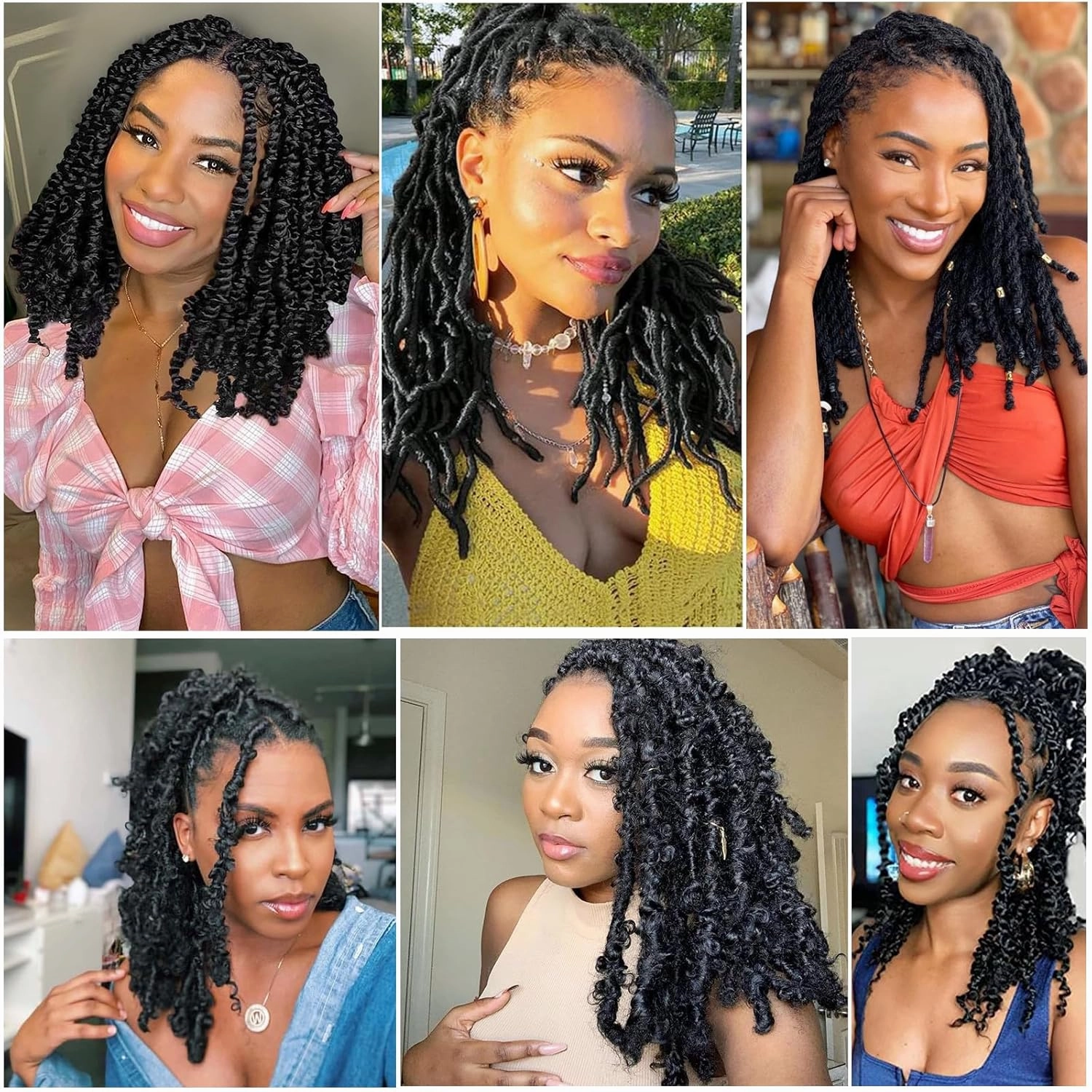Passion Twist Hair Purple,12 Inch Passion Twist Braiding Hair,7 Packs Water Wave Crochet Hair For Black Women Passion Twist/Butterfly Locs/Spring Twist Crochet Braids Boho Hair(12in,1B/Purple#)