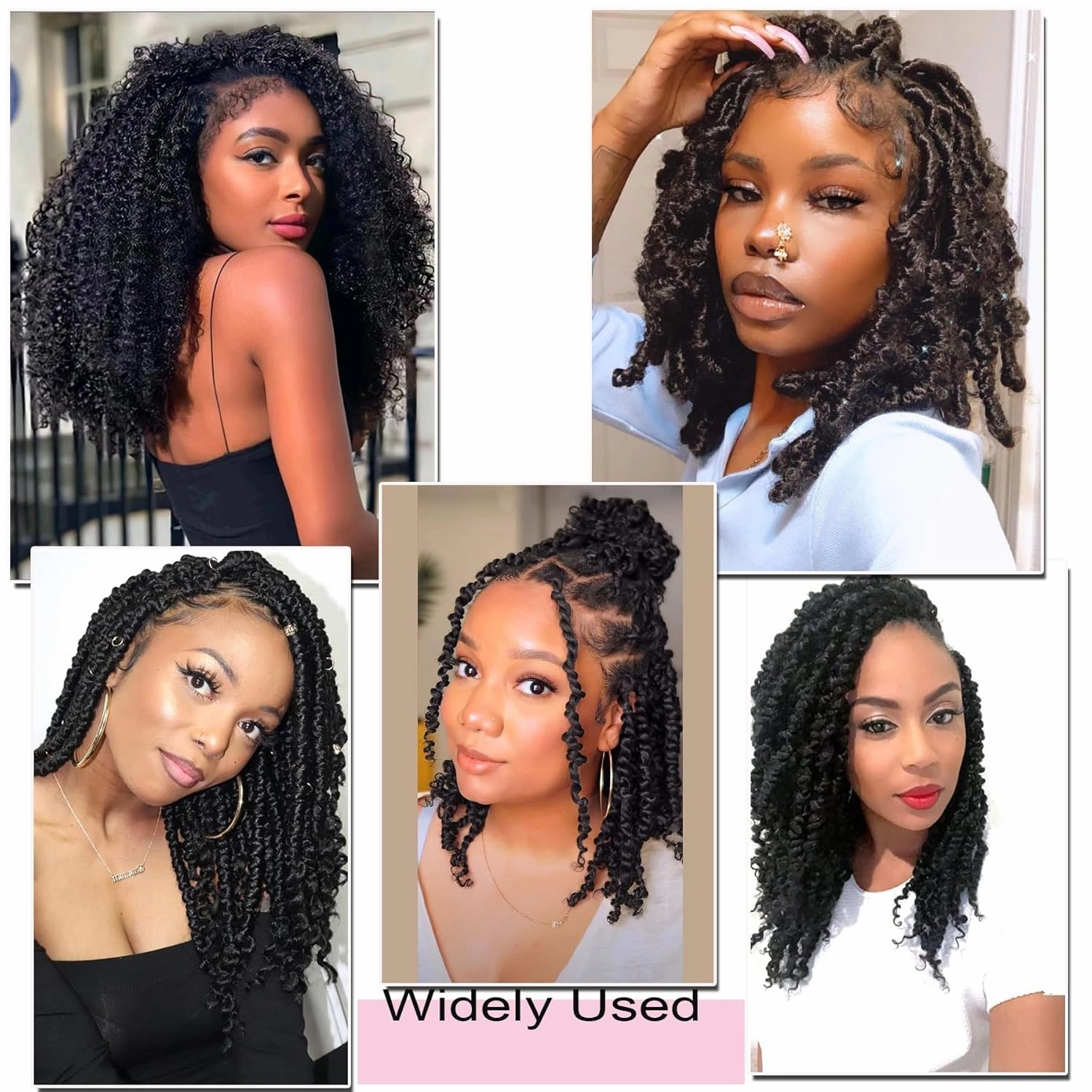Passion Twist Hair Purple,12 Inch Passion Twist Braiding Hair,7 Packs Water Wave Crochet Hair For Black Women Passion Twist/Butterfly Locs/Spring Twist Crochet Braids Boho Hair(12in,1B/Purple#)