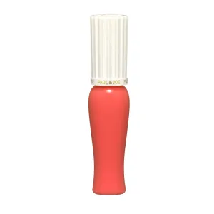 PAUL & JOE Glossy Rouge 05 Fairy flake, Orange – High Gloss Liquid Lipstick, Plumping & Hydrating, Radiant Shine, Non-Sticky Cushion Finish, 0.35 oz