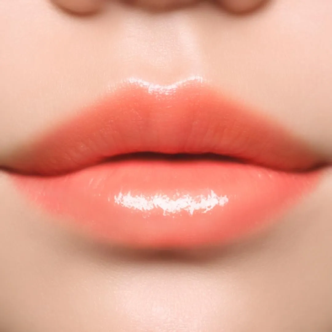 PAUL & JOE Glossy Rouge 05 Fairy flake, Orange – High Gloss Liquid Lipstick, Plumping & Hydrating, Radiant Shine, Non-Sticky Cushion Finish, 0.35 oz