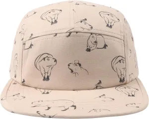 Pet and Wildlife-Themed 5-Panel Camp Caps Cat Dog Dachshund Capybara Opossum Hats for Animal Enthusiasts