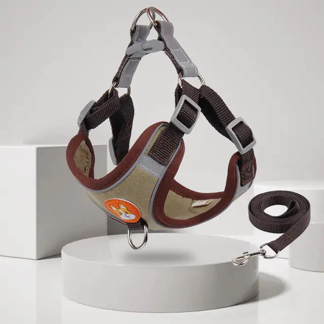 Pet Adjustable Harness with Leash Set