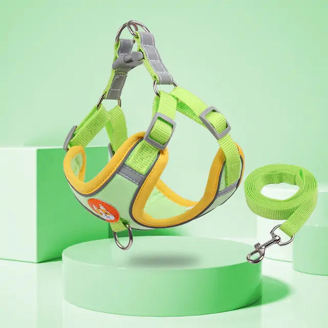 Pet Adjustable Harness with Leash Set