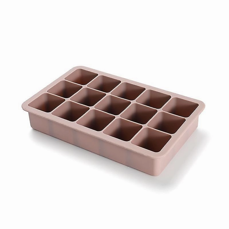 Pink Silicone Ice Cube Mold Flexible Silicone Ice Cube Tray With Lid Gadgets Zf1045