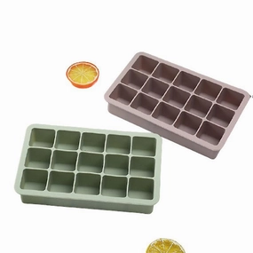 Pink Silicone Ice Cube Mold Flexible Silicone Ice Cube Tray With Lid Gadgets Zf1045