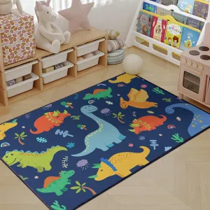 Play Dinosaur Rug for Boys Bedroom 59"x39" Bedroom Decor for Boys Dino Mat Non-Slip Washable