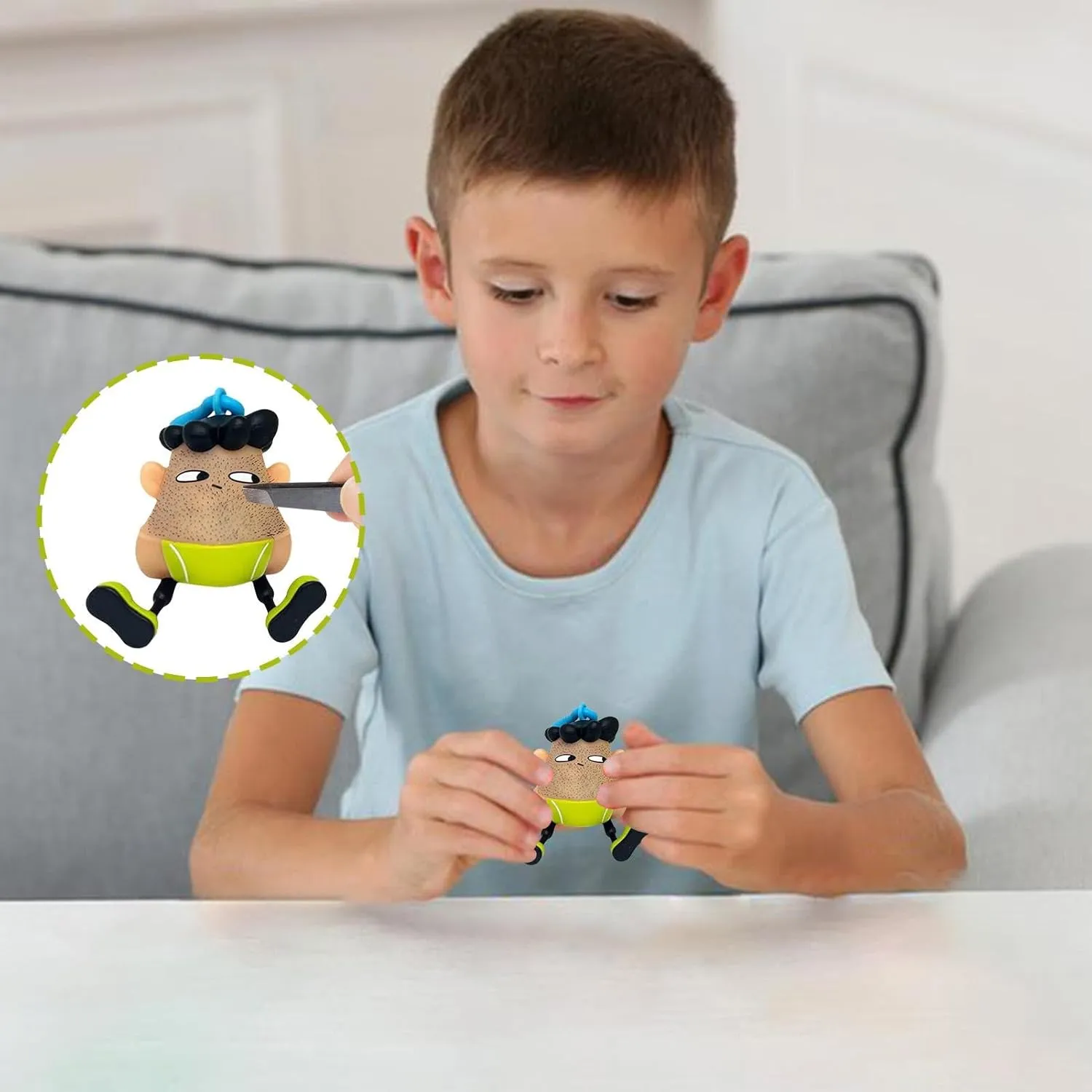Plucking Hair Toy - Skin Picking Toy, Hair Plucking Toy | Funny Hair Pulling Keychains Toy, Hair Skin Plucking Toy Healthy Novelty Gag Toy for Halloween, April Fool's Day, Christmas