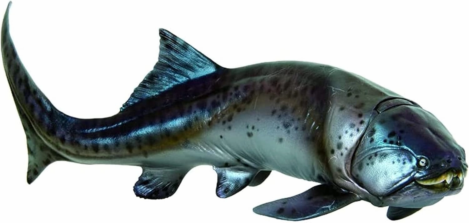 PNSO Dunkleosteus Zaha Figure Realistic Prehistoric Dinichthyidae Animal PVC Collector Toys Dinosaur Art Model Decoration Gift for Adult