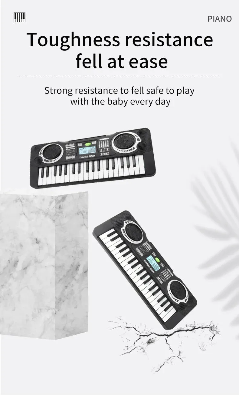 Portable 37 Keys Digital Keyboard LED Display Digital Electronic Piano Children Musical Instrument Kids Educational Toy