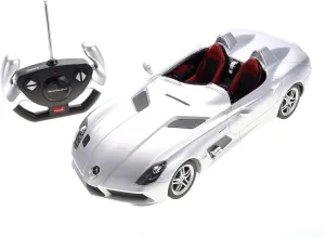 PowerTRC 1:12 Remote Control Mercedes-Benz SLR | RC Electric Sport Hobby Racing Car Model for Boys, Girls & Adults (Silver)