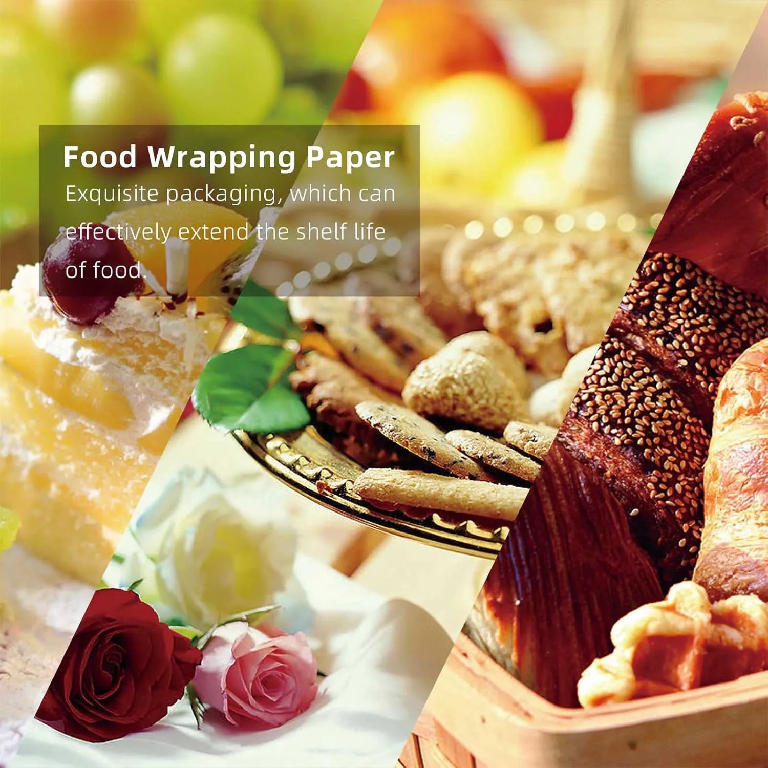 Premium Deli Paper 10"x10"- 200 Pk - Sandwich Wrapping Greaseproof Paper Sheets, Bread/Rolls Deli Paper Liners, Best Kraft Food Wrapping Paper Sheets for Bakery, Picnic, Festival, Fair or BBQ