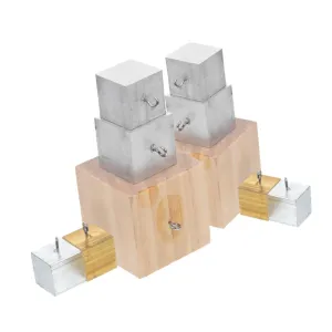 PRETYZOOM Science Educational Set 10pcs Gravity Cubes Density Blocks Wooden Iron Aluminum for Boys and Girls
