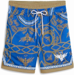 Puma Mens Melo Golden Graphic Drawstring Athletic Shorts Casual Bottoms Casual - Blue - Size XS