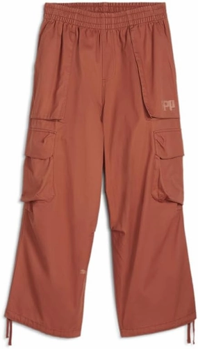 PUMA Womens P.A.M. X Flight Pants Casual Drawstring - Brown - Size L