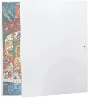 Puzzle Storage Folder Keeper, Puzzle Space-Saving Organizer Accessories, 1000 Pieces Large-Capacity with Metal Binder, Portable, Dustproof and Stain-Proof (White)