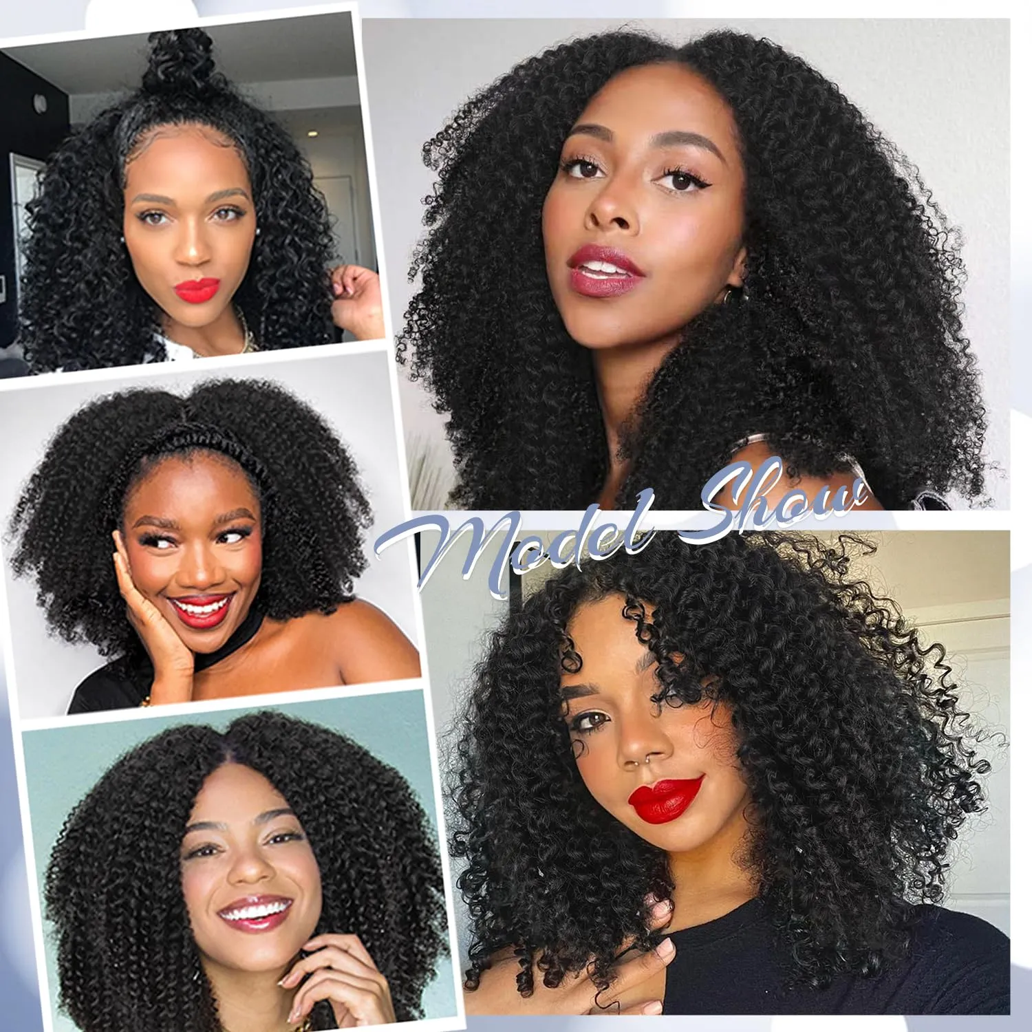 Quantum Love Kinky Curly Crochet Hair Short Marlybob Jerry Curl Ombre Brown Hair Extension for Black Women Short Passion Twist Synthetic Hair Extension (3 Pack 10 Inches)