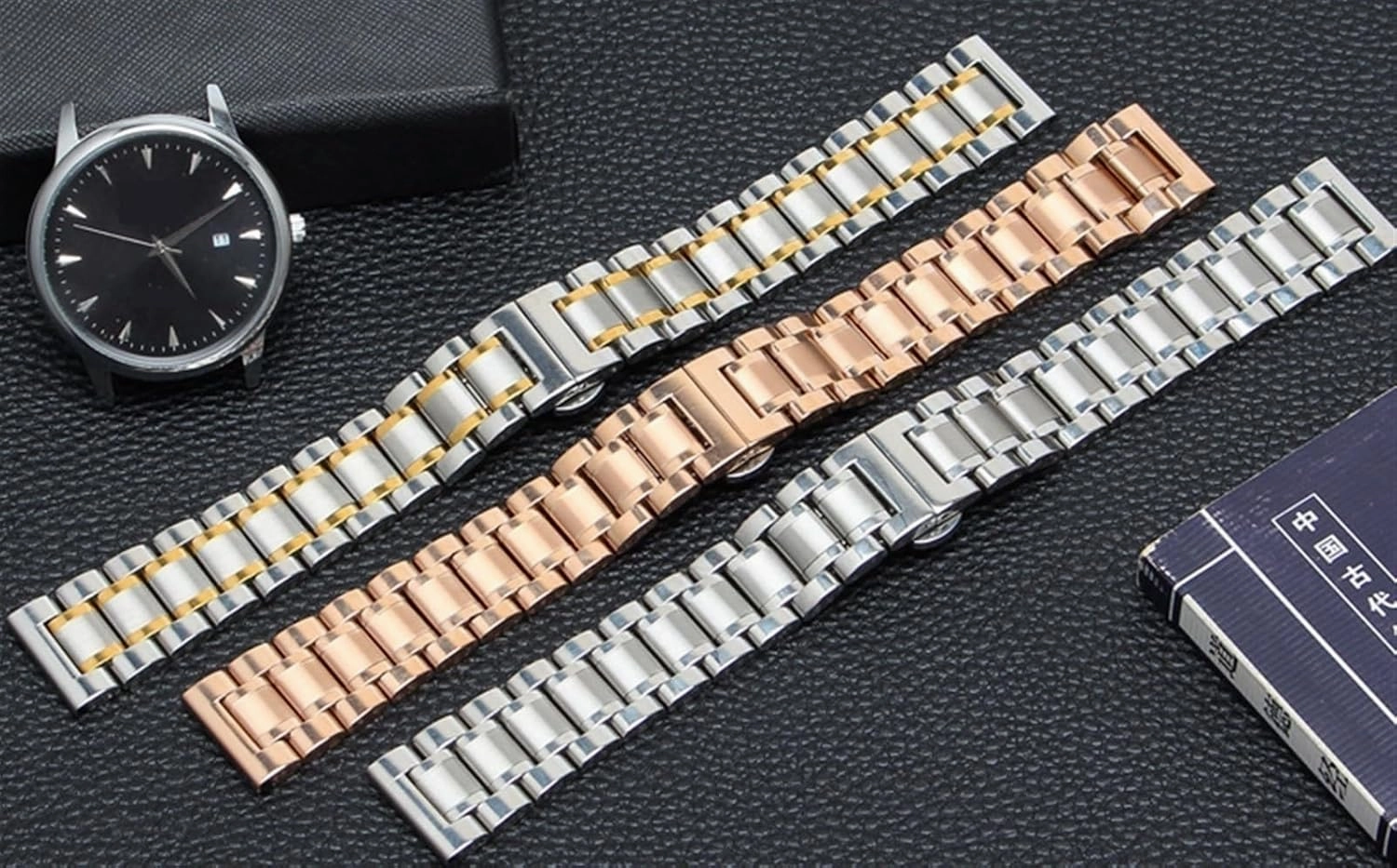 Quick-release Stainless Steel Metal Watch Strap 12-24mm Unisex Wristband Replacement Strap Smart Watches Quartz Watches