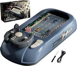 Racing Adventure Car Steering Wheel Toy for Kids, Steer Joy Driving Simulator for Kids, Musical Interactive Simulation Racing Toy for Any Parent That Needs a Break (Black)