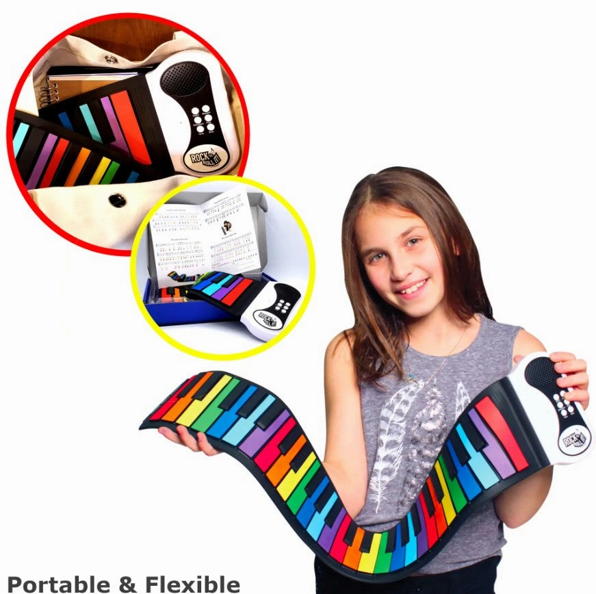 Rainbow Piano - 49 Color Coded Keys