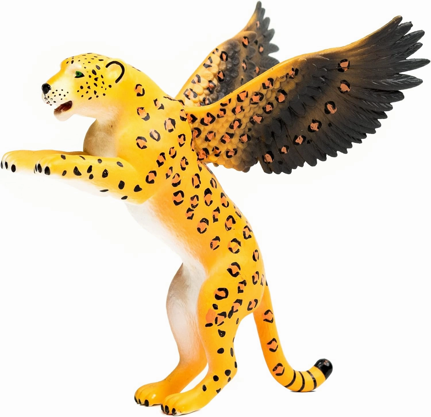 Randimals Leopard Figurine Toy Eagle Wings 5”, Premium Hard Rubber Animal Action Figure Toy, Hybrid Friend Encourages Adventure & Imagination