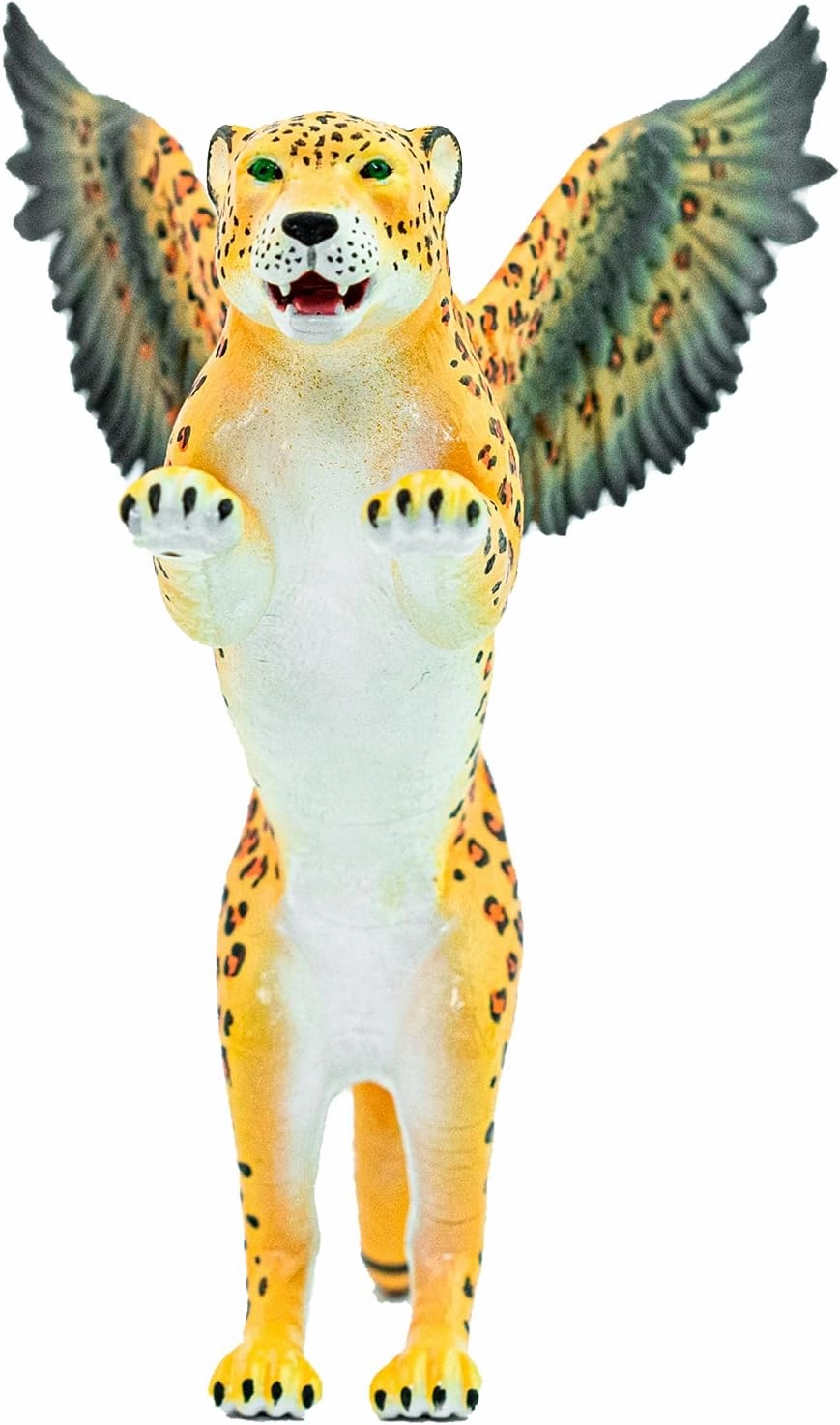Randimals Leopard Figurine Toy Eagle Wings 5”, Premium Hard Rubber Animal Action Figure Toy, Hybrid Friend Encourages Adventure & Imagination