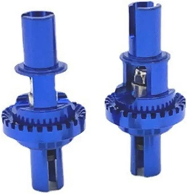 Razcus 2Pcs Metal Adjustable Differential for WTY 284131 K969 K989 P929 MINI-Q AWD IW04M AMZ 1/28 RC Car Upgrade Parts - (Color: blue)