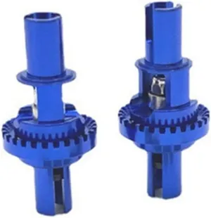 Razcus 2Pcs Metal Adjustable Differential for WTY 284131 K969 K989 P929 MINI-Q AWD IW04M AMZ 1/28 RC Car Upgrade Parts - (Color: blue)
