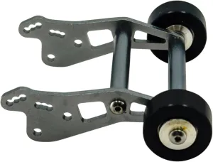 RC Car Accessories for Losi for Mini for LMT 1/18 Rc Crawler Adjustable Wheelie Bar Anti Roll Wheel Aluminium Metal Accessories Rc Car Upgrade Parts(Gray)