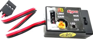 RC Car Gyro R484 Sensitivity Adjustable SMM System Plastic Mini RC Car Gyro 4-6V for WPL D12(Black)