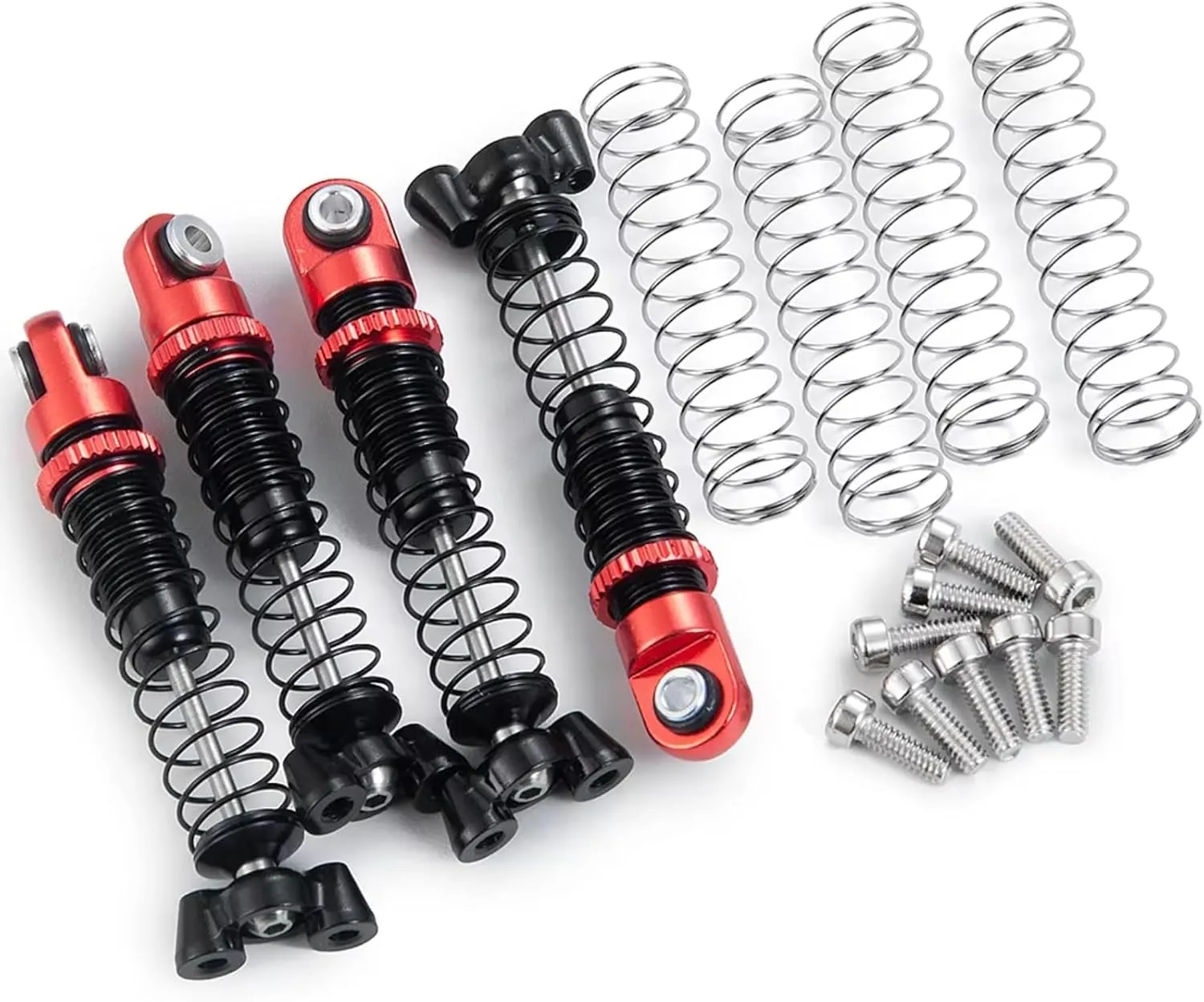 RC Car Shock Absorber Compatible With Kyosho For Jimny 1/18 For MINI-Z 4×4 For Wrangler 1/24 RC Car Parts 4Pcs 37 45mm Adjustable Shock Absorber Damper(4Pcs 45mm)