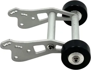RC Cars Crawler Parts Compatible with Losi for Mini for LMT Adjustable Metal Wheelie Bar Anti Roll Wheel Aluminium 1/18 Rc Crawler Car Accessories Upgrade Parts(Silver)