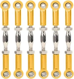 Rc Push Rods rc servo rod Servo Rods rc servo rod Pull Rod, 6Pcs Adjustable Servo Links Tie Rod Aluminum Alloy Adjustable Turnbuckle Rod Linkage Accessories for RC Linkages