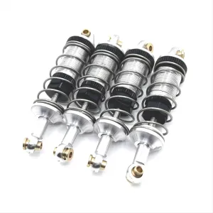 Rc Shock Absorber For Mjx 14301 14302 1/14 Front And Rear Hydraulic Shock Absorbers RC Car Off-road Vehicle Parts And Accessories Upgrade Replacement Use(Silver)