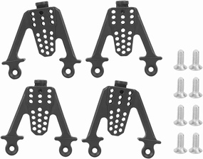 RC Car Shock Tower, Metal Adjustable Shock Damper Towers Mount Multihole Accessory for SCX10 1/10 RC Car(Black) Scx10 Shock Mounts Scx10 Shock Mounts Scx10 Ii Shock Towers