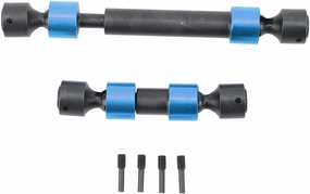 RC Center Drive Shaft Splined Universal Steel CVD Driveshaft for Traxxas REVO 3.3 Summit E REVO 2.0 T Maxy RC Cars Adjustable Proof Wear High Performance Drivetrain (Blue)