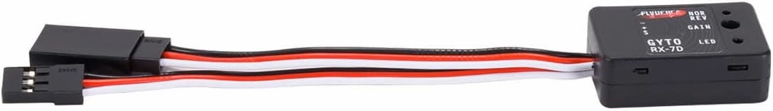 RC Gyro Sensitivity Adjustable,Mini Gyro Gyroscope Stability Control 4.8-7.4V for 1/10 1/12 RC Crawler Car/Boat/Drift Racing/Monster Truck/Short-Course Truck/Robot/Boats