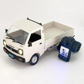RC Kei Truck WPL D14 RC Car Off Road RTR Suzuki 1/10 Scale Remote Control Kei Truck RC Drift Car 4x4 2.4 GHz 280 Motor Fully Proportional Carry Vehicle Revised Chassis 4WD Hobby Toy Adult