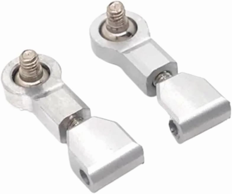 RC Parts for MINI-Q8 for MINI-Q9 1/28 Mosquito RC Car Parts Accessories Metal Upgrade Modification Adjustable Upper for Swing Arm(Silver)