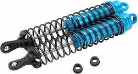 RC Shock Absorber Adjustable Metal Powerful 2Pcs for HSP HPI AXIAL 1/8 RC Car Racing Buggy (Blue)