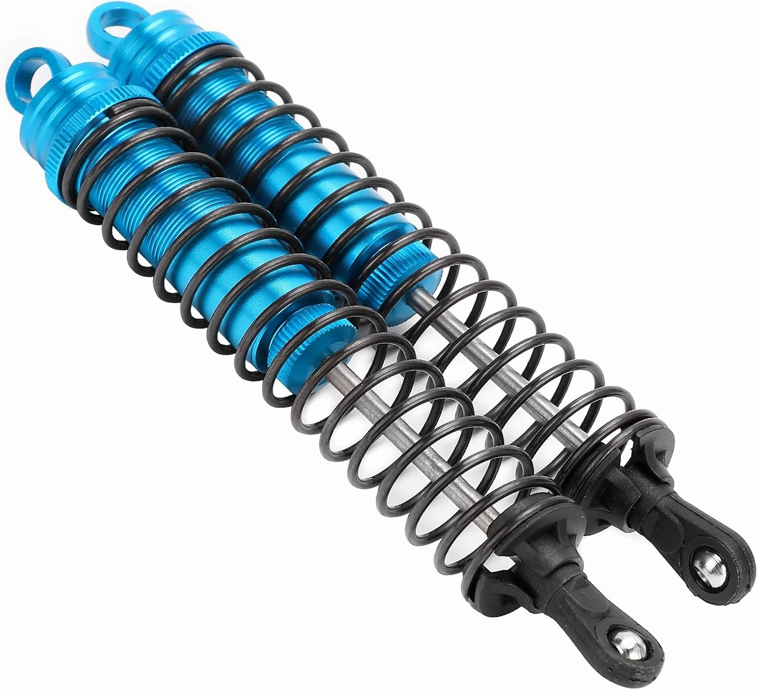 RC Shock Absorber Adjustable Metal Powerful 2Pcs for HSP HPI AXIAL 1/8 RC Car Racing Buggy (Blue)