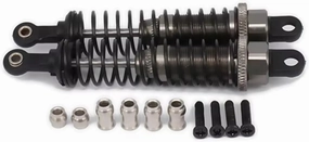 Rc Shock Absorber For Traxxas For Hpi For Hsp For Axial For Tamiya For Redcat 80mm Adjustable Alloy Shock Absorber Damper Rc For Buggy Truck Parts Replacement(Gray)