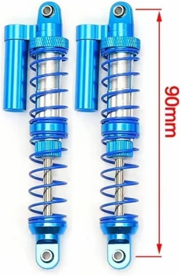 Rc Shock Absorber For Traxxas For TRX4 For SCX10 90046 For Wraith 1/10 Oil Adjustable 90 100 110 Mm Shock Absorber Metal Damper RC Crawler Parts Replacement(90mm)